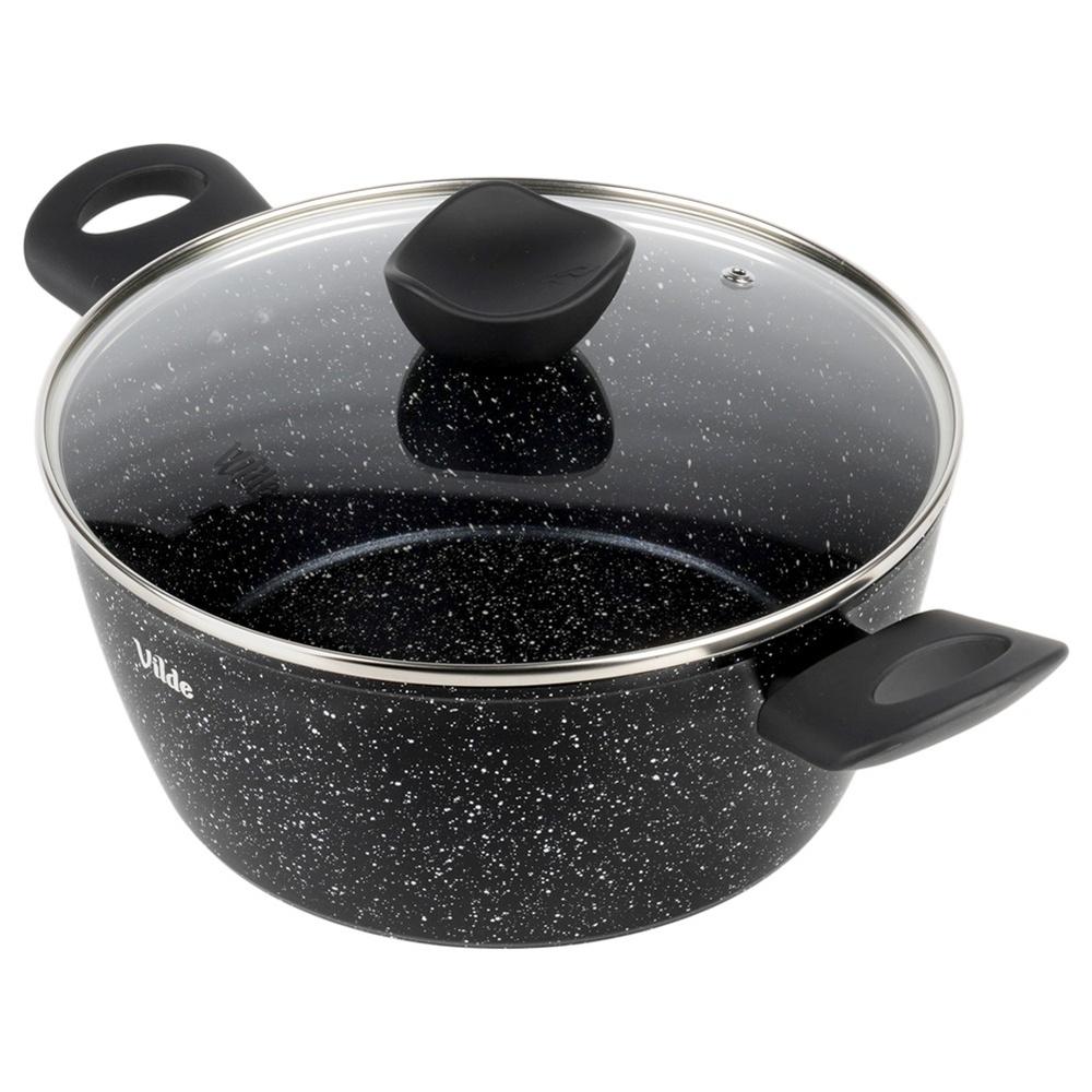 Granite Pot with Lid for Cooking Stewing 24 Cm 3.6L