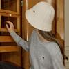 NONLOCAL Cable Knit Bucket Hat - Ivory