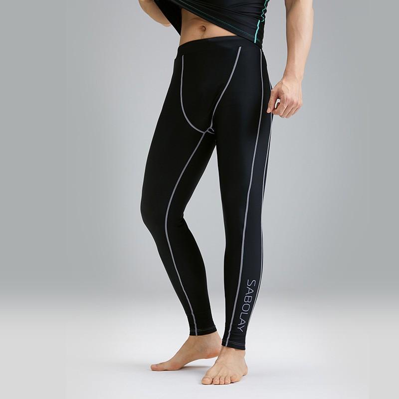 Mens UPF 50 Quick-Dry Nylon Rash Guard Set Swimwear Swimming Surfing Beach Sports L