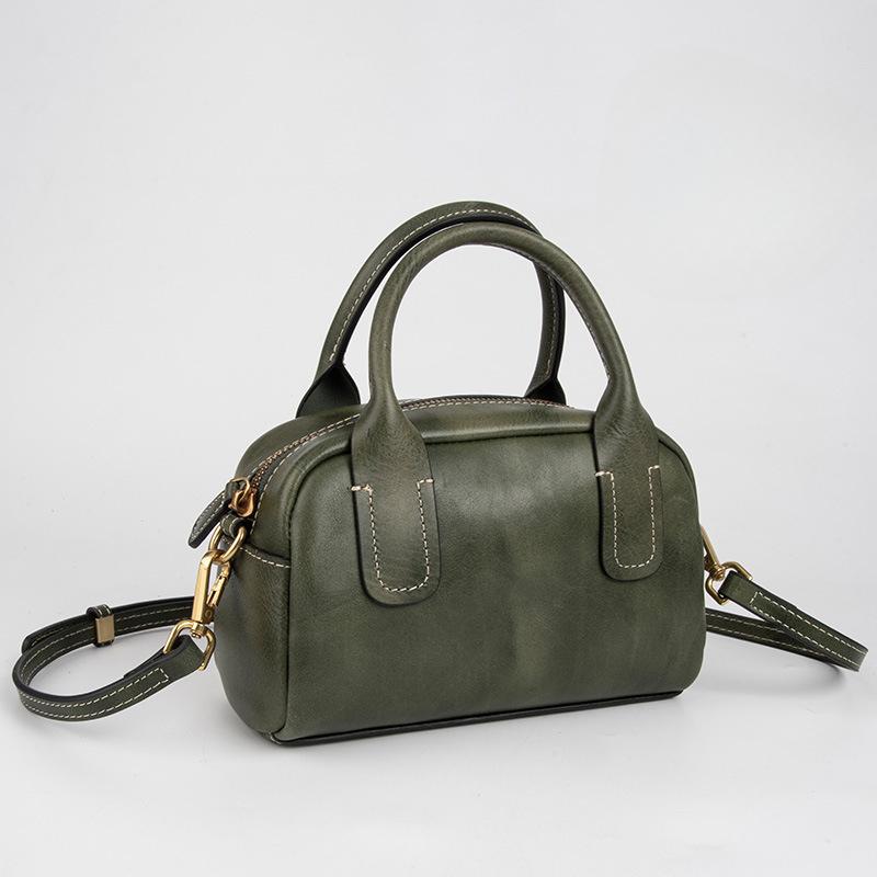 Leather Single-shoulder Bag, Top-layer Leather, Niche Fashion, Versatile, High-end Feel, Crossbody Handbag for Women