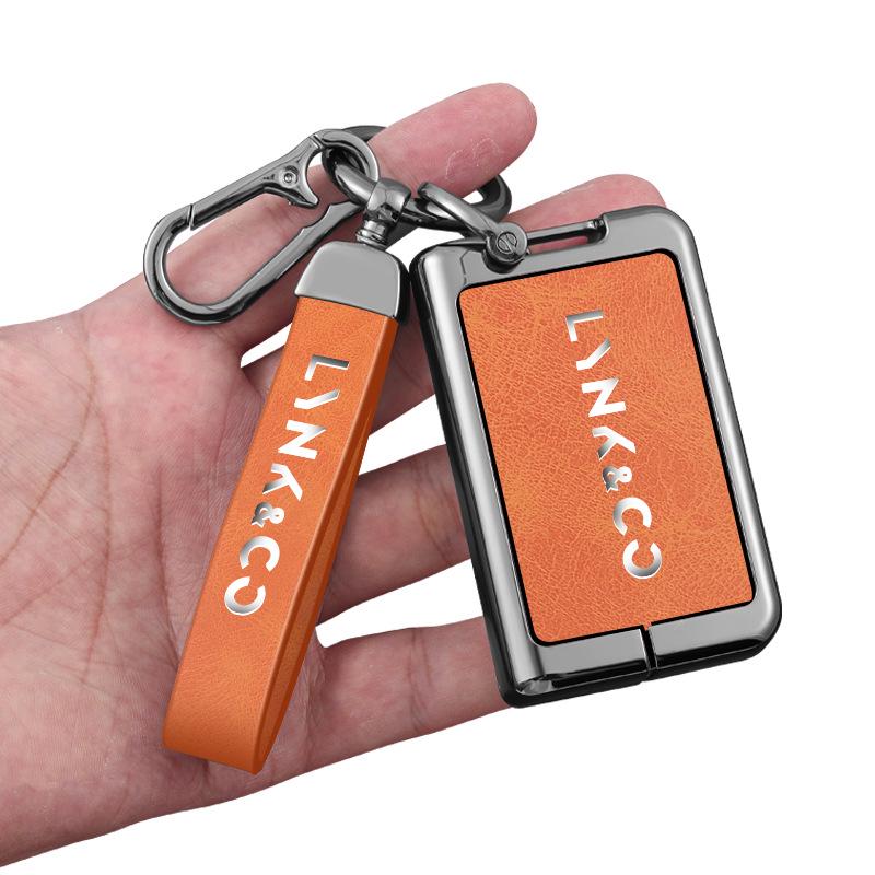 Lynk & Co 03 Schlüsselhülle für Advanced Hatchback mit Herren-Emp-Tasche, Schale und Schnalle