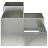 Garden Planter Silver 80 X 80 X 60 Cm Galvanized Steel