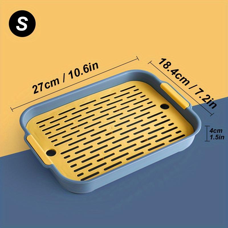 

1 шт. Простий у використанні кролячий лоток - Маленький пластиковий туалетний лоток для хом яків, тхорів, котів, морських свинок та голландських свинок Лоток для домашніх тварин S синій