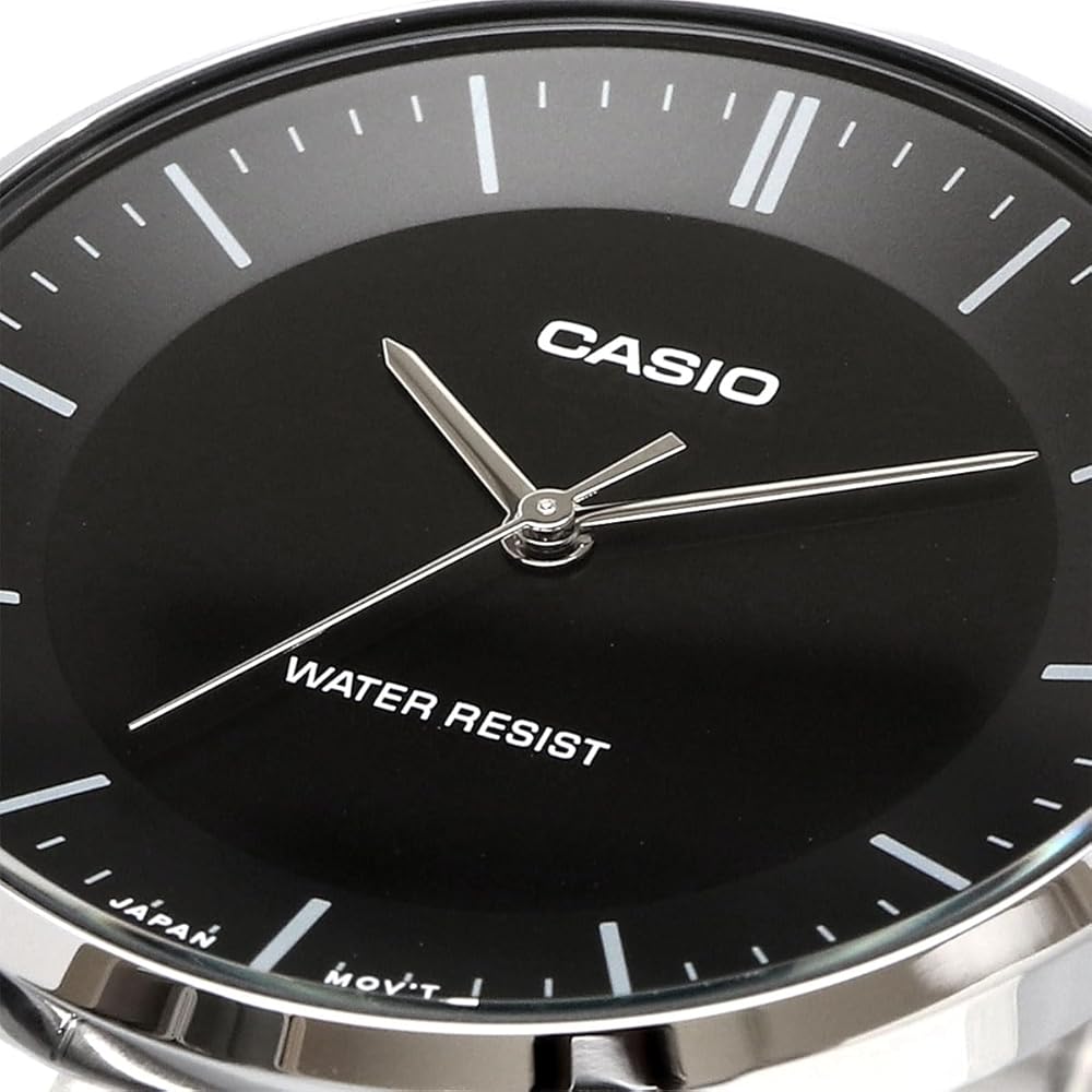 Casio MTP-VT04D-1E Quartz Men's Watch Black Metal Band Imported Model