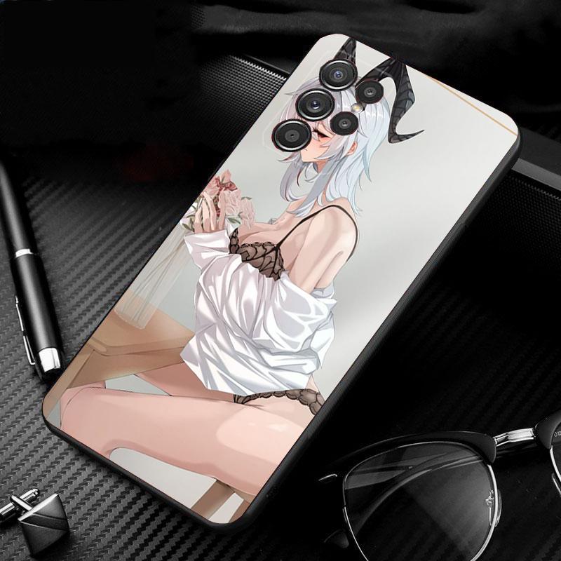 Phone Case For Samsung Galaxy S26 Plus Edge S25 S24 S23 S22 Ultra S23 S22 S25 Plus S24 FE Anime Girl
