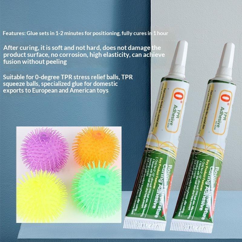 1 ks 20 ml TPR lepidlo na Squishies hračky, lepidlo vytvrzující při pokojové teplotě pro stresové míčky, opravy Squishies