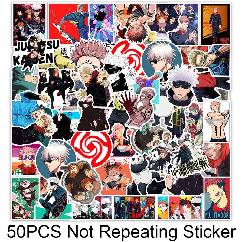 Colorful Jujutsu Kaisen Anime Stickers For Personalizing Your Luggage And Bike