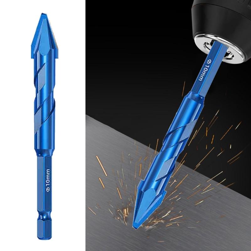 High Hardness Eccentric Drill Precisions Drilling 6/8/10/12mm Glass Tile Ceramic Punching Rock Triangles Drill Bit