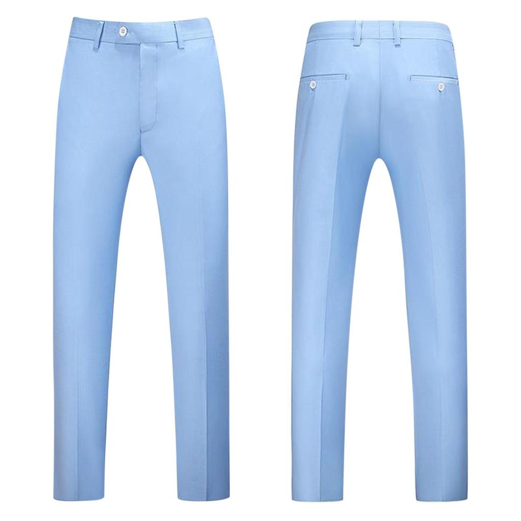 Men's Oversized Solid Color Suit Pants Men's Business Casual Straight Leg Suit Pants