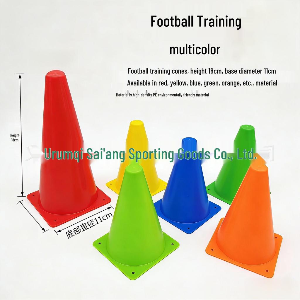 18cm Multi-color Children's Agility Training Cones for Basketball & Football