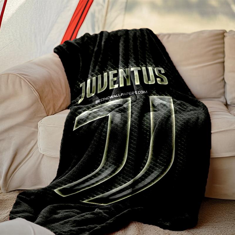 Juventus Football Club Blanket Lightweight Print Throw Blanket For Couch, Bed, Car, A Heartfelt Gift for Your Family and Friends