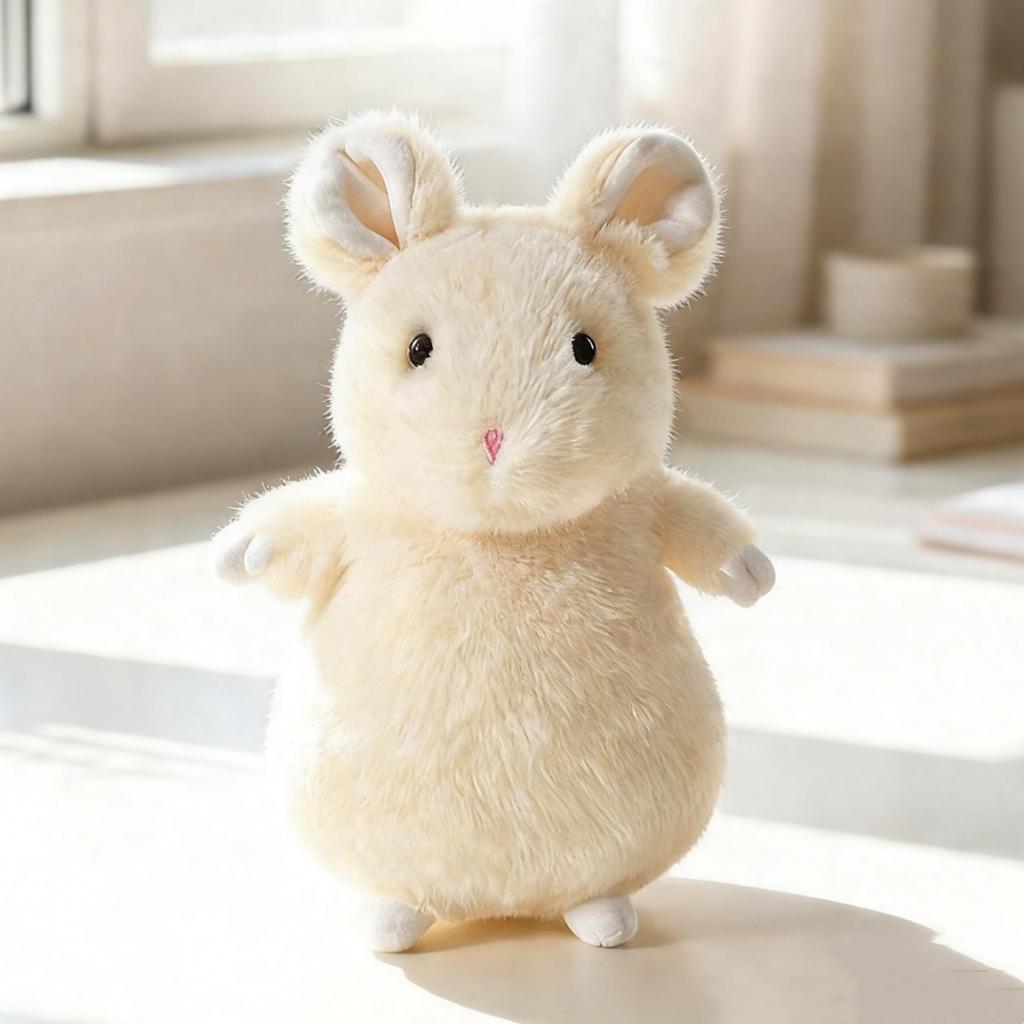 Adorable Fancy Rat Plush Toy Cuddly Soft Stuffed Pet Rat Plushie for Girls Boys Birthday Xmas Gift Snuggle Companion Hoom Decor