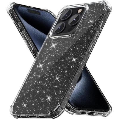 Glitter Clear Phone Case for Iphone 15 Pro Max 14 Plus 13 Mini 12 11 X Xs Xr 8 7 Se 2022 2020 15Pro 14Pro 13Pro 12Pro Silicone Cover Phone Accessories