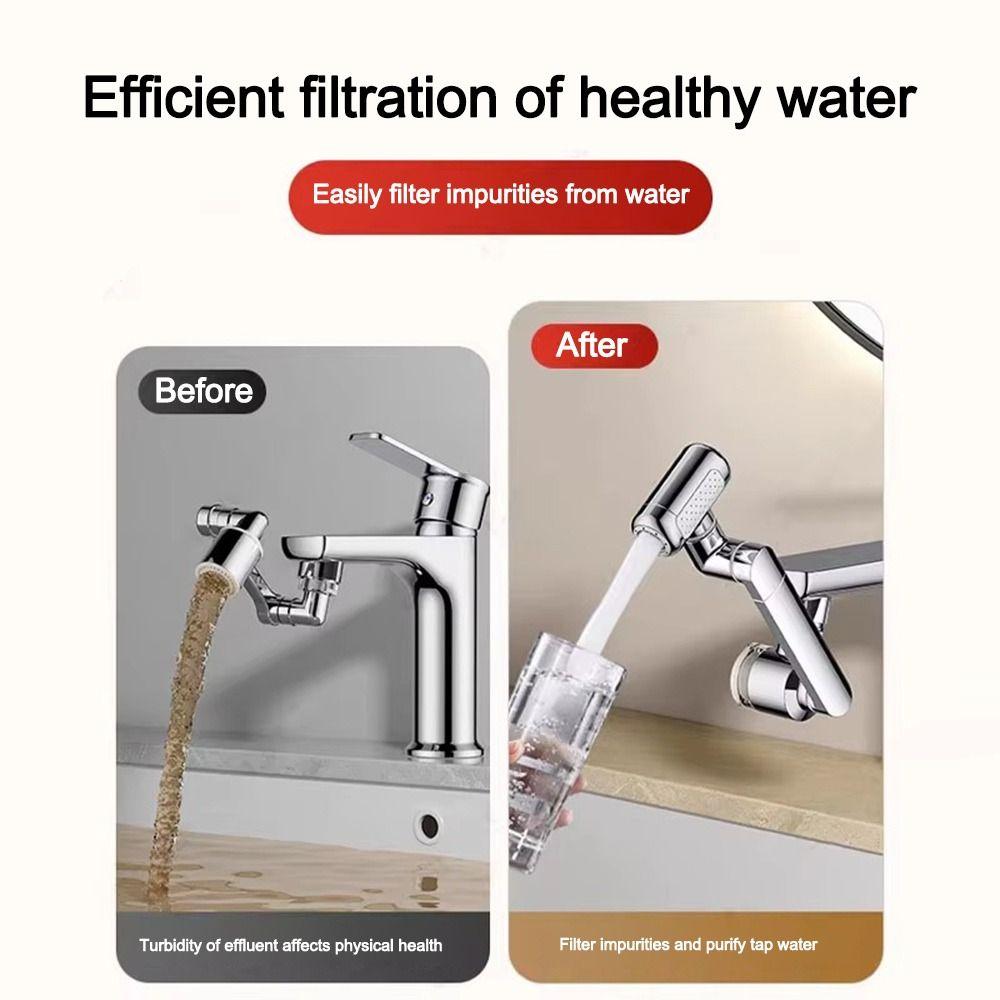 Water Saving Kitchen Faucet 1440° Rotate Bathroom Tap New Faucet Extender  Kitchen