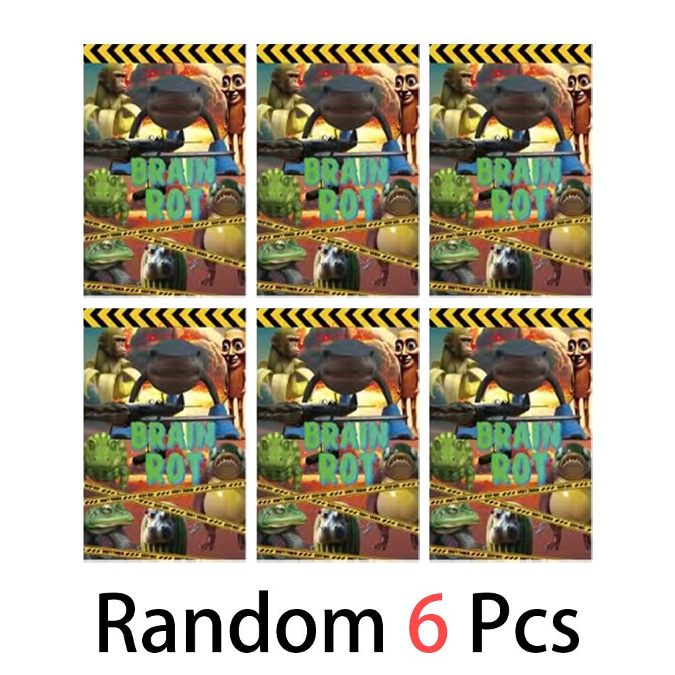 8Pcs/Set Anime Tung Tung Sahur Figure 24Pcs Baged Action Figurine Doll Kits Collection PVC Model Toy Children Birthday Gift