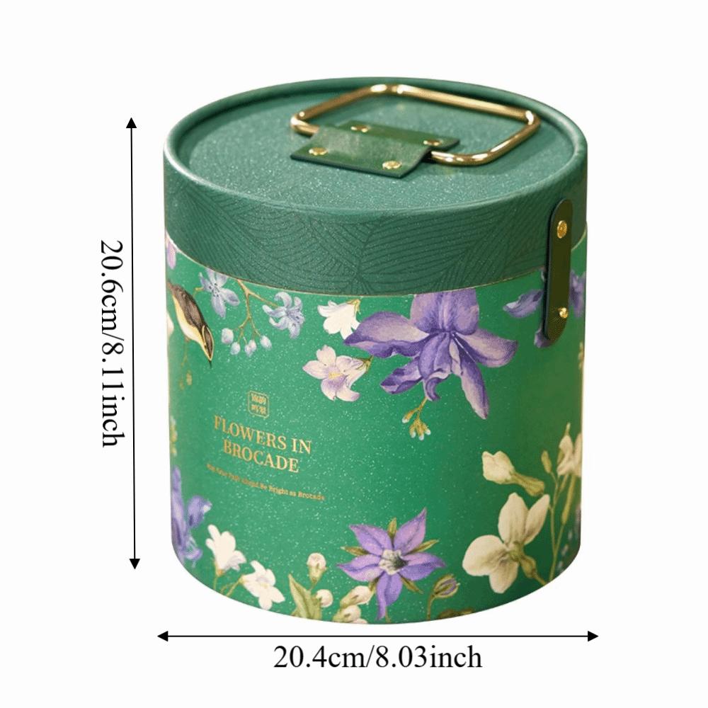 Hot Stamping Process Rice Dumpling Gift Box Traditional Handheld Round Bucket  Wedding