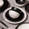 Mode Lanka Minimalist Black & White Ceramic Dinnerware Set
