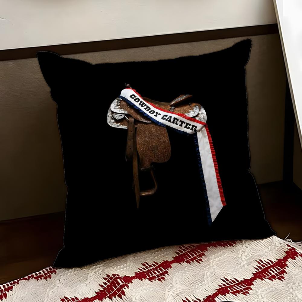 Singer BBeyonce CCowboy Cushion Cover Reversible Soft Durable Pillow Cover Home Car MultiScene Use for Daily Comfort
