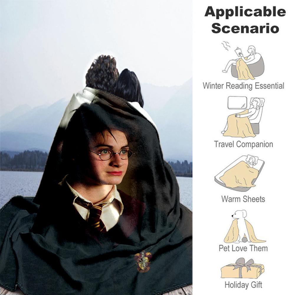 1pc Gryffindor Harry Potter Outdoor Flannel Throw Blanket All Season Soft Warmth,Home Decor 1031208