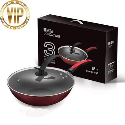 30cm pánev Wok nepřilnavá pánev Nerezová pánev Nepřilnavá pánev Voštinová nepřilnavá spodní pánev se skleněnou poklicí