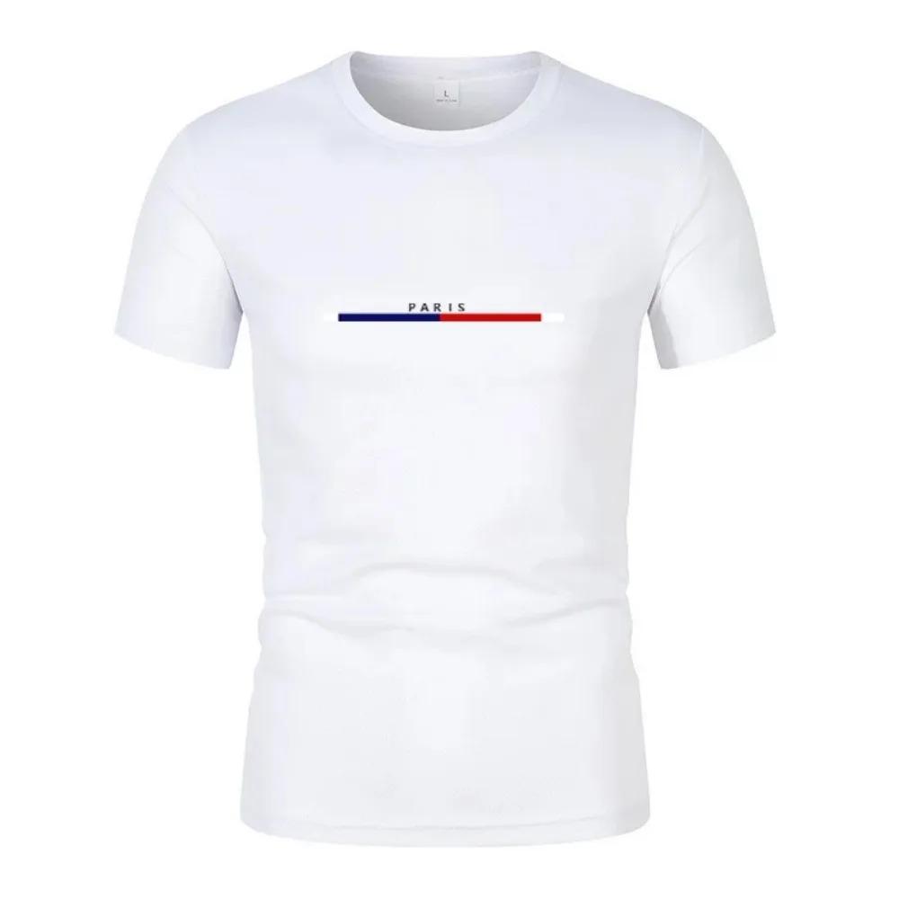 

Новая летняя мужская модная футболка с коротким рукавом, повседневная, быстросохнущая, дышащая, свободная, спортивный топ, хип-хоп, уличная мужская одежда XXXXXL белый