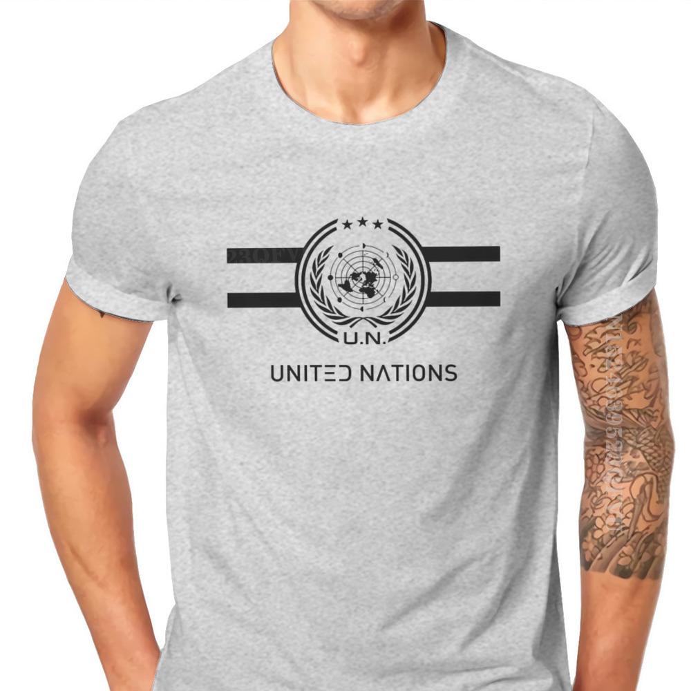 United Nations Logo Hipster TShirts The Expanse Joe Miller James Holden Canterbury TV Male Harajuku Pure Cotton Tops T Shirt