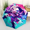 1pc Harley Quinn Automatic Folding Umbrella - Portable 3-Fold Design, 8-Bone Frame, Outdoor for Fans, Travelers, Daily Use, Gift Idea.Q083