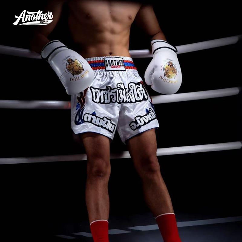 Muaythai Muay Thai Shorts Boxe Sanda Pantalons de Combat Pantalons de Combat Entraînement Professionnel Pantalons de Compétition Hommes et Femmes