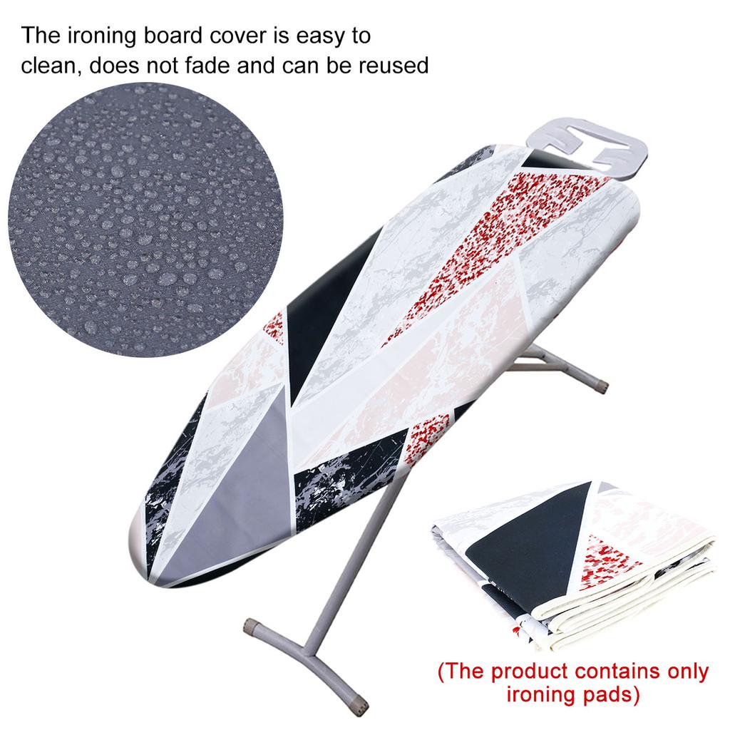 Ironing Board Covers 100% Cotton 55 x 20 Inch Scorch Resistant Ironing Board Pad with Elasticized Edges for Home Laundry Hotel