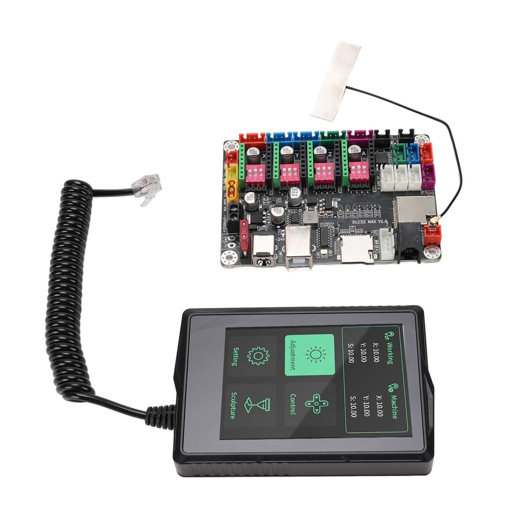 CNC-Fräsmaschinen-Steuerplatine für MKS DLC32 Maximale 4-Achsen-Steuerplatine mit 3,5-Zoll-Kapazitivem Touchscreen 4