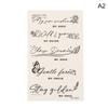 1 Sheets English Inspirational Quotes Words Tattoo Floral Butterfly Elements Temporary Body Art Sticker Waterproof