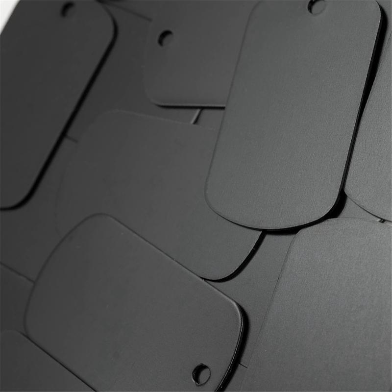 Trendy! 50 Pcs Metal Stamping Blanks Black for Stamping, Engraving Blanks Aluminum Stamping Blanks Keychain Blank Dog Tag