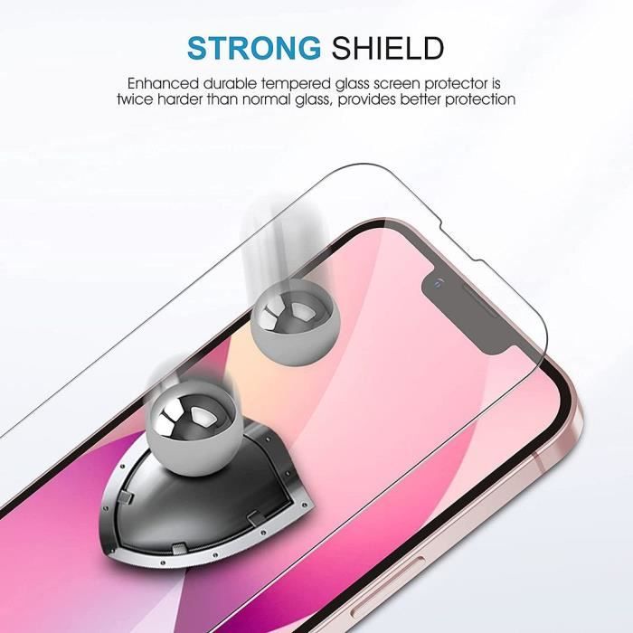 [Pack 2] Verre Trempé Pour iPhone 13 mini (5,4") Film Protection d'écran