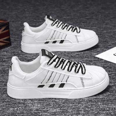 Men's Shoes 2023 New Summer Breathable Casual Shoes Board Shoes Trend with Outdoor Sports Students Small White Shoes