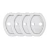 4Pcs Universal Fit Silicone Door Lock Protective Cover  Auto Accessories