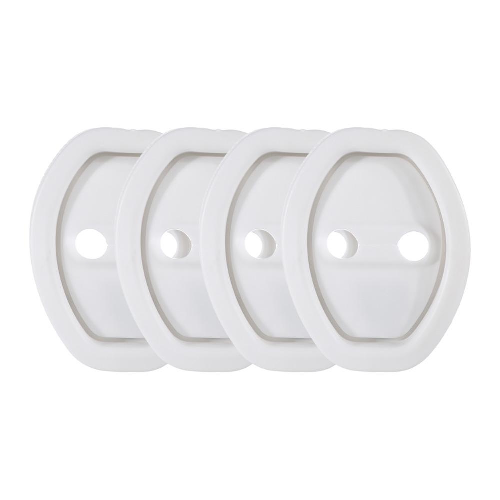 4Pcs Universal Fit Silicone Door Lock Protective Cover Auto Accessories