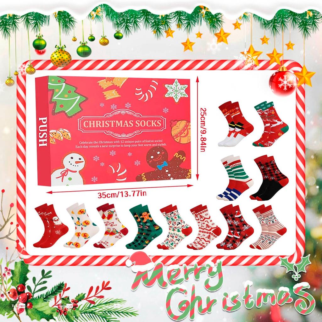 Christmas Socks Blind Boxs Christmas Gift Socks Cute  Party Socks Decoration Home