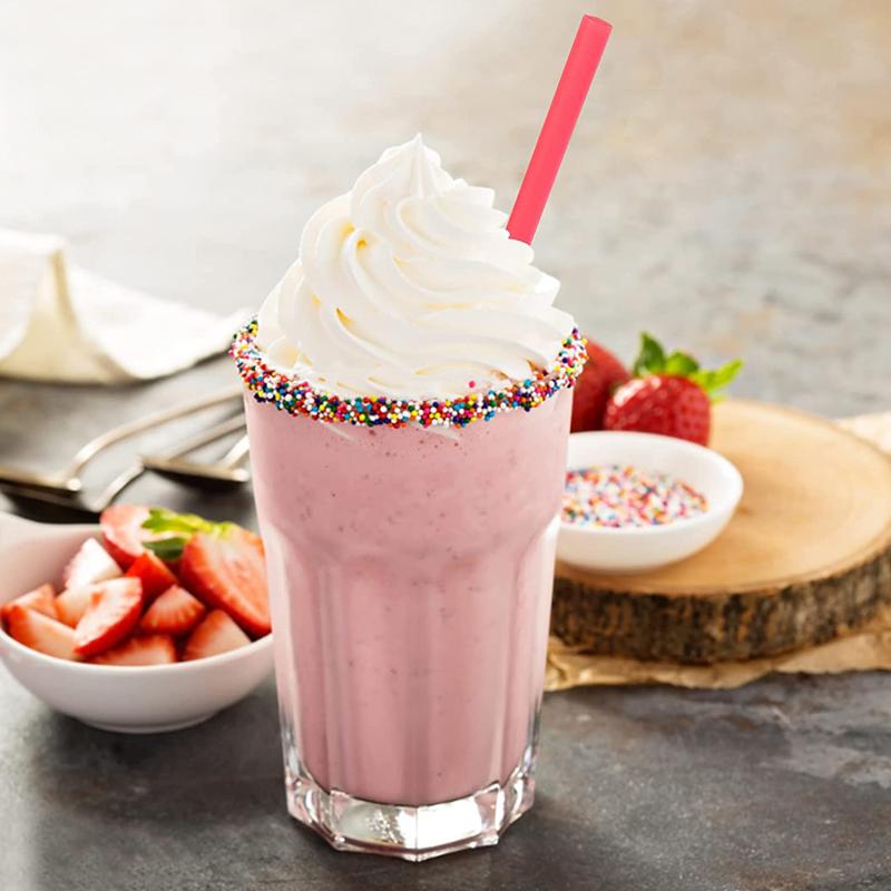 100Pcs Colorful Disposable Plastic Straws Milk Tea Cocktail Juice Drink Straws Party Birthday Supplies Bar Kitchen Accessories