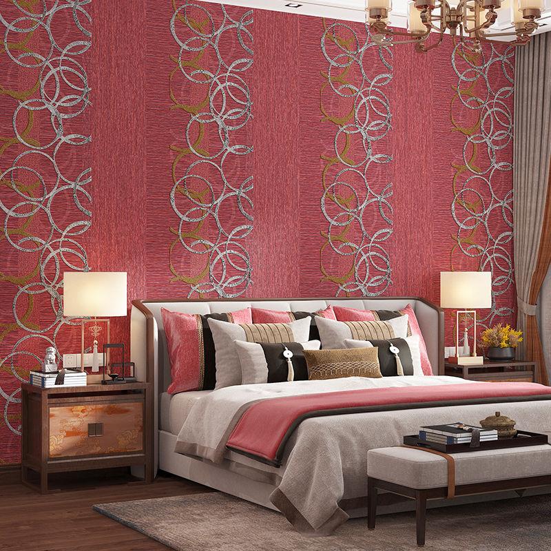 3D Circle Stripe Wallpaper Living Room Bedroom Light Luxury Wallpapers Home Decoration Mural