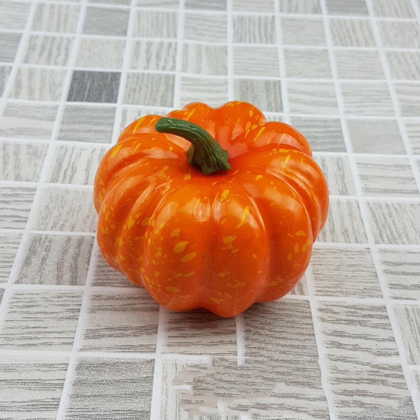 

5 шт. Мини Имитация Тыквы Пенопластовая Тыква Хэллоуин Украшение для Дома Праздничное Украшение Оранжевая Тыква Вечеринка Тыква Украшение