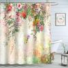 Colorful Cats Bathroom Curtains Cute Animal Kitten Home Decoration Waterproof Fabric Shower Curtain With Hooks 72X72 Inch
