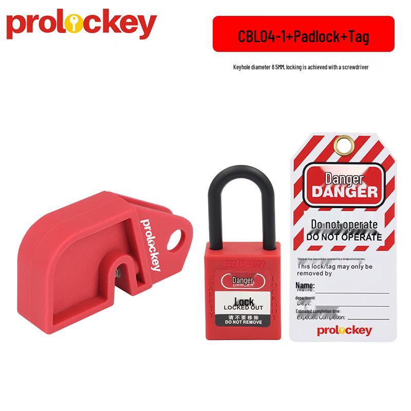 Prolockey Circuit Breaker Lockout Tagout Kit Kit with Padlock & Tag