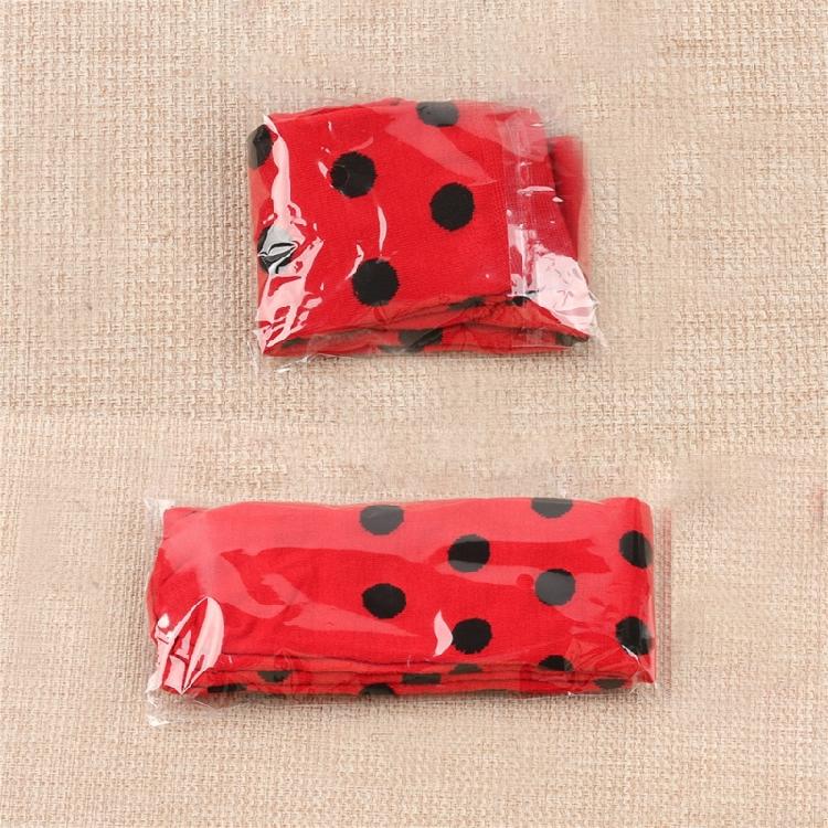 Cosplay Thigh High Long Socks for Women Girl Over Knee Stockings and Arm Warmers Insect Dots Print Costume Accessories