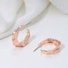 Korean version Korean personality irregular niche design earrings women's ins versatile light luxury stud earrings C-shaped earrings