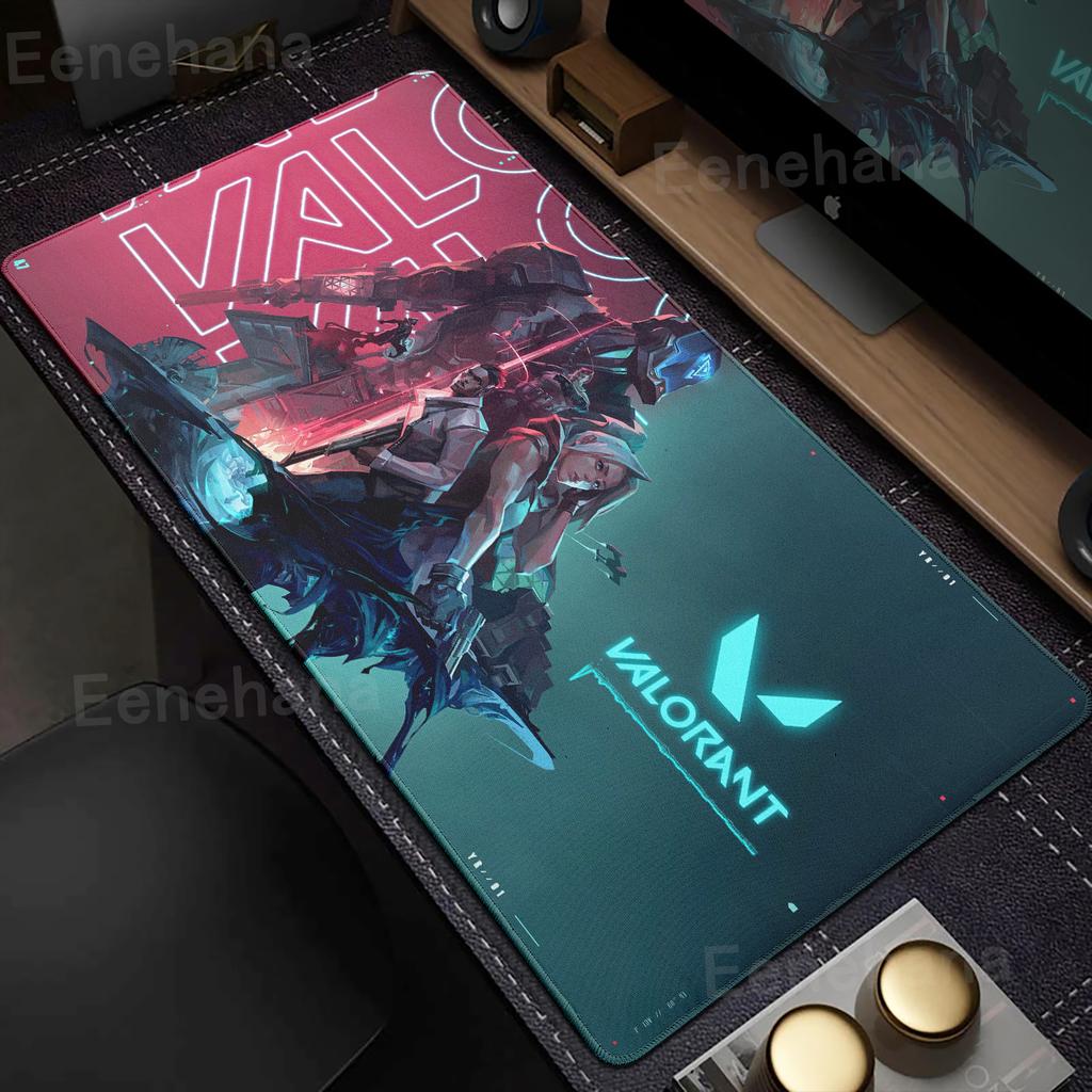 Valorant Mousepad PC Gamer Cabinet Pads Laptop Gamer Table Mousemat Anime Mat Gaming Mouse Pads Gamers Accessories 90*40CM