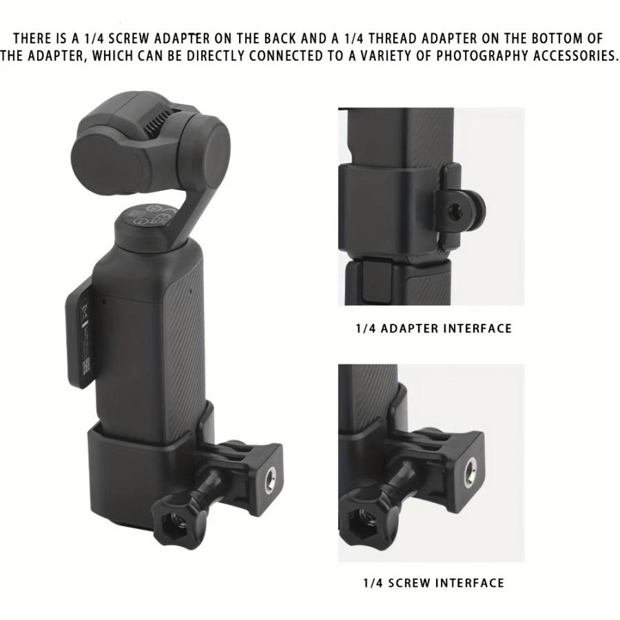 For DJI Osmo Pocket 3 Accessories Kit -  Chest Mount Harness, Backpack Clip Holder with 1/4" Thread Adapter