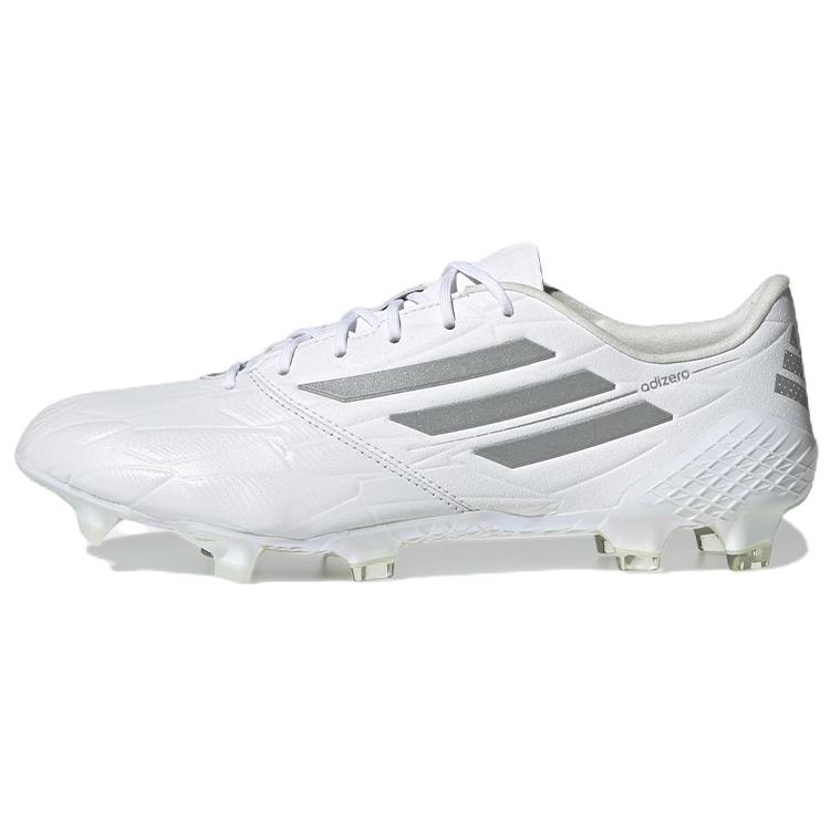 New Adidas Adizero F50 4 Leather Fg White Silver Metallic GX3911