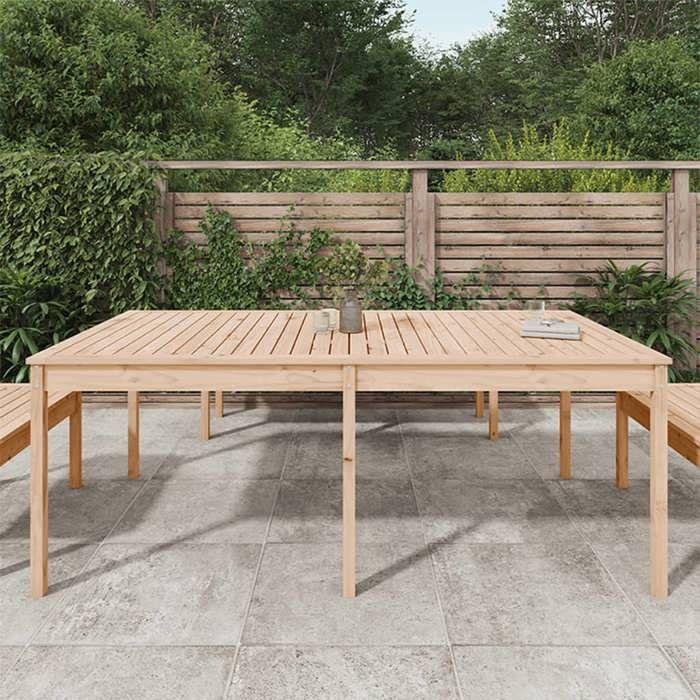 VidaXL Table de jardin 203,5x100x76 cm bois massif de pin 823983