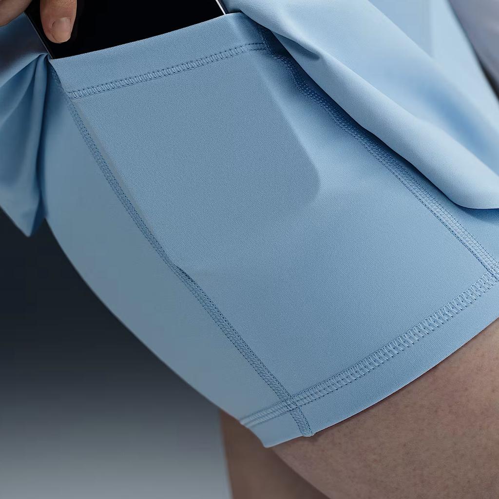 Nike Court Advantage Dri-Fit Comfortable Soft Skin-Friendly Fashion Casual Skirt Women Skirts Mind-Blue FZ6730-422