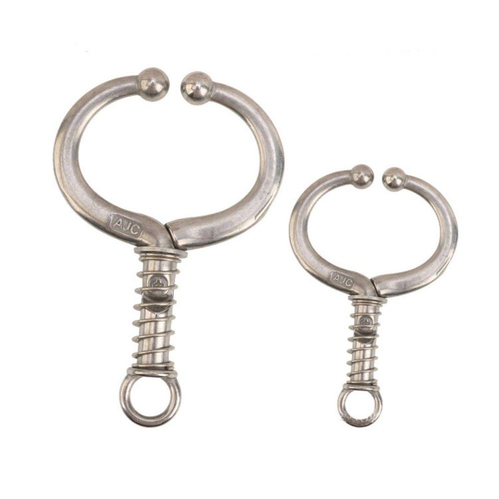 Inel Nazal Bovin Argintiu Oțel Inoxidabil Clip Bovin Plumb Nas Taur Agricultură Zootehnie Accesoriu